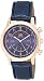 U.S. Polo Assn. Sport Men's US5218 Rose Gold-Tone Watch with Blue Croco-Textured Strap