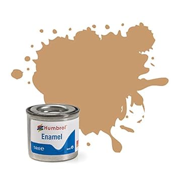 Humbrol Model Paint - AA1047 No 94 Brown Yellow - Matt - Tinlet No 1 (14ml), Enamel Paints for Models, Plastic, Metal, Wood, Glass, Ceramics and More, Enamel Touch Up Paint - Hobby Paint for Craft