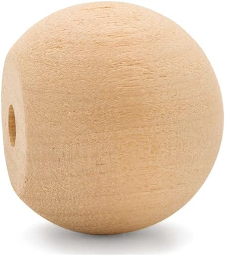 Woodpeckers Unfinished Wood Ball Knobs 1-3/4 inch for Kitchen Cabinet Knobs, Drawer Knobs, Dresser Knobs and Crafts, Pack of 12