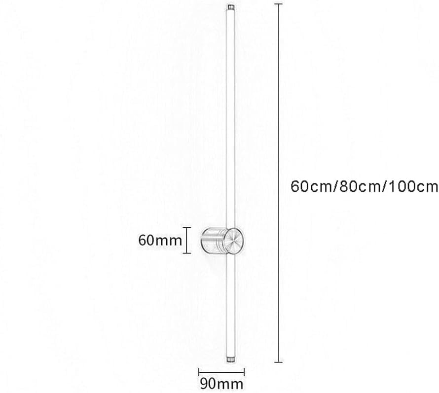 Linear wall light indoor long strip wall sconce pour salon moderne