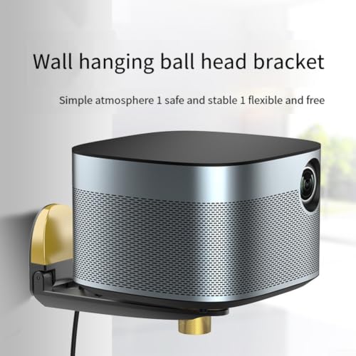 Soporte de pared para proyector de aluminio premium con eje ajustable color oro 5