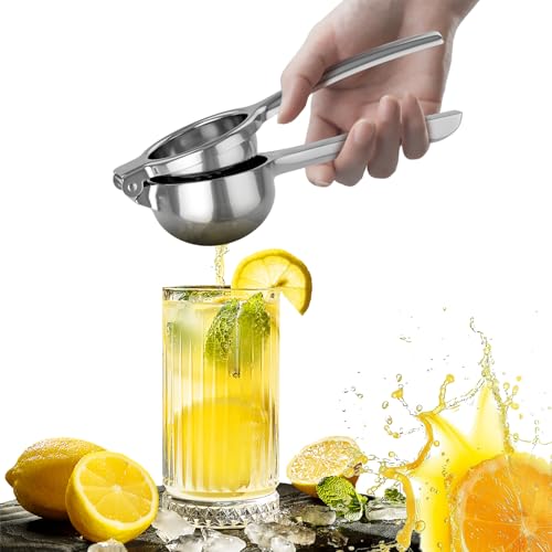 Qianruida Pressa Limone per Cocktail 7 cm di Diametro Pressa Agrumi Manuale Pressa Arancione Manuale per Cucina, Bar, Ristorante