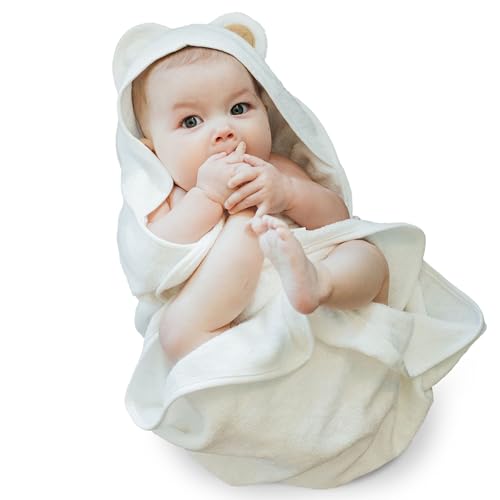 Natemia Premium Hooded Baby Towels - Ultra Soft Baby Bath Towel w...