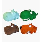 (6 Pack) Multipet Squeaky 3″ Mini Latex Animal with Big Head Dog Toy, Assorted