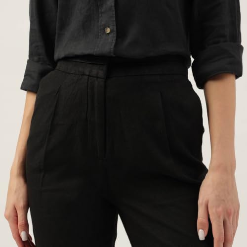 Image of Marks & Spencer High Waisted Tapered Ankle Trousers