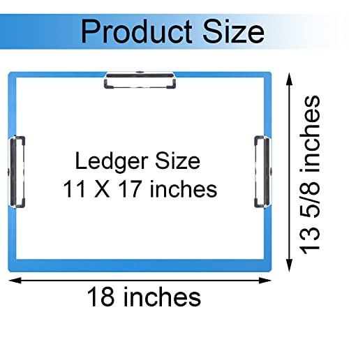 11X17 Clipboard Three Clip Super Tough Extra Large Clipboard Pp Plastic 11 X 17 Clipboards Not Fragile Art Clipboard Blue Pack Of 1 #TOP1