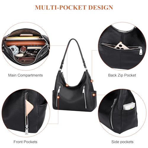 Image of Over Earth Genuine Leather Purses and Handbags for Women Hobo Shoulder Bag Ladies Crossbody Bags Medium
