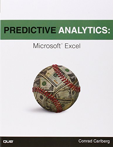 Télécharger Predictive Analytics: Microsoft Excel by Conrad Carlberg (2012-07-12) Livre PDF Gratuit
