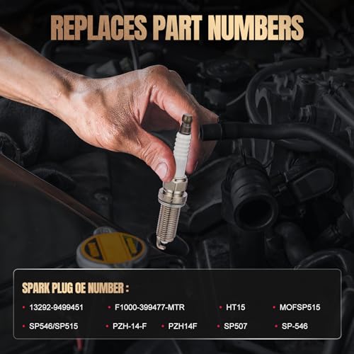 SYKRSS Platinum Spark Plug SP546 8 Pack for Ford F-150 by SYKRSS - Used condition - Image 3