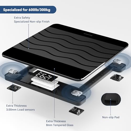 Homebuds HB908 Amazing 600Lb Smart Bathroom Scale thumb #4