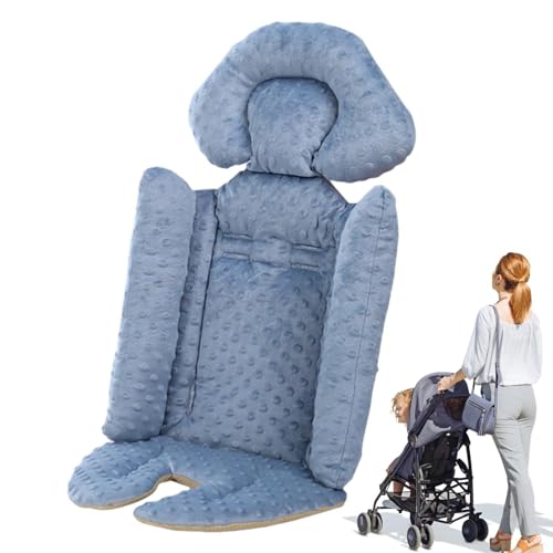 Stroller Cushion - Pram Non-Slip Cushion, Baby Head And Body Support Stroller Liner | Soft Pram Mat, Extra Comfort Infannt Stroller Cushion For Newbor