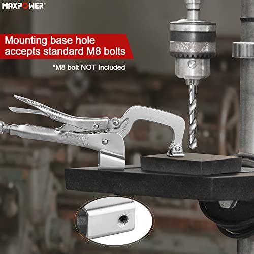 Maxpower Bench Clamp 11-Inch, Welding Table Mount Locking C-Clamps, Pack Of 2 #TOP4