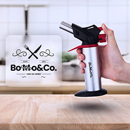 Blow Torch With Saftey Lock And Stand - Creme Brulee Torch - Butane Torch - Gas Torch - Kitchen Blow Torch - Blowtorch For Cooking - Butane Lighter Gas Not Included #TOP6