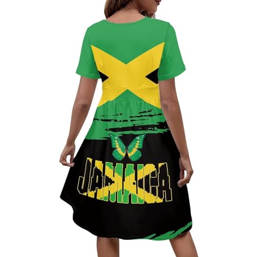 Image of Women's Summer Formal Dresses Short Sleeve Wrap V Neck Dresses Bridesmaid Wedding Guest Dress with Pockets