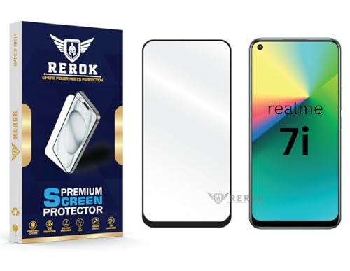 Image of Gorilla Tempered Glass Screen Protector Compatible with Realme 7i [Pack of 1] | Edge-to-Edge, Bubble-Free, Case Friendly, Easy Installation Kit