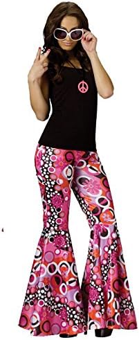 Fun World Women's Med/lrg Bottoms, Multi, Peace/Bell Medium/Large