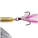 Yardwe 4pcs Rotating Sequin Lure Baits Realistic Long Tail Artificial Fishing Lures for Freshwater Strong High Alloy Hooks for Anglers