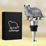 Cat Wine Bottle Stopper, Cat Gifts for Cat Lovers, Birthday Christmas Gifts for Women Men, Cat Lovers with Gift Box