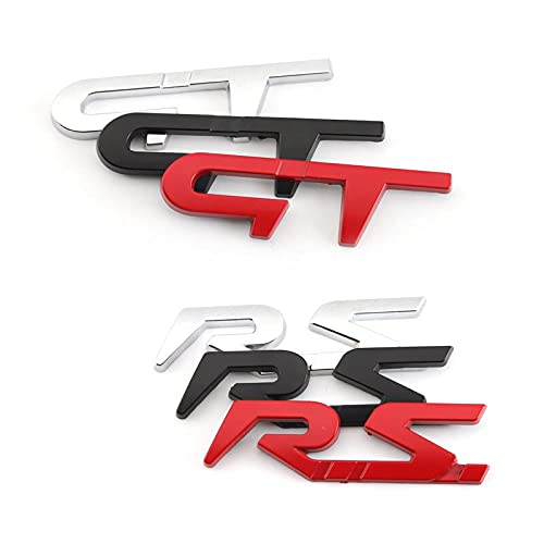 Auto 3D Uiterlijk Sticker GT RS Auto Sticker Grille Voor Renault RS GT Sport Clio Scenic Megane Koleos Sandero Safrane… - Afbeelding 5