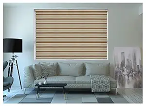 ZEBRA BLINDS Polyresin Curtain Blinds, 180 X 180 cm, Ivory, Pack of 1