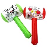 martillo inflable de cotillon ... rongweiwang Color al Azar Kids Inflable Martillo Hammer niños Juguete de los niños de Dibujos Animados de Juguetes inflables con Bell