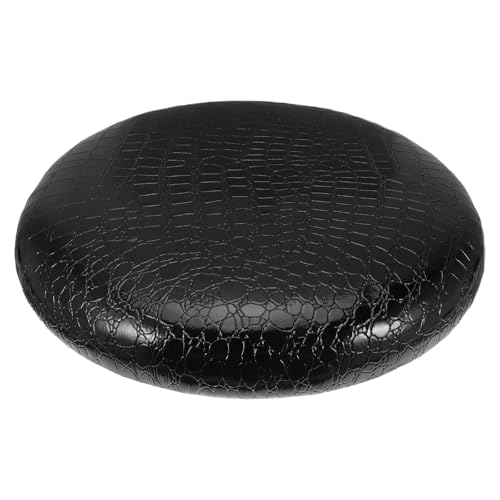 Coussin rond de siège en PU noir de qualité supérieure pour chaise - 2