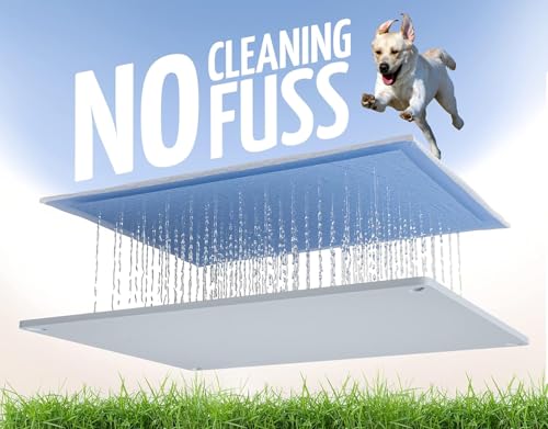Image of TidyFriend Pee Pad Holder Tray 30 x 23 Inches, Silicone Dog Potty Tray, Easy to Clean No Spill Dog Potty Training Pad Holder (Light Grey)