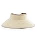 San Diego Hat Company Women's Ultrabraid Visor with Ribbon Binding, and Sweatband, Multi Natural, One Size