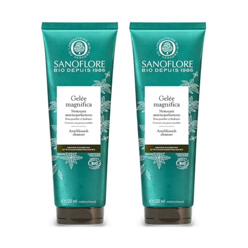 Gelée nettoyante purifiante bio Sanoflore Magnifica lot de 2x120ml
