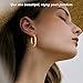 24 Pairs Gold Hoop Earrings Set for Women Hypoallergenic Chunky Chain Twisted Open Hoops Dangle Earring Packs for Birthday Party Fashion Jewelry Gift (18PCS-Gold)