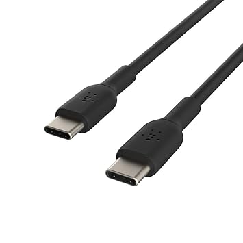 Belkin Type C to Type-C Fast Charging Cable 3.3 feet (1 Meter) - Black, USB-IF Certified