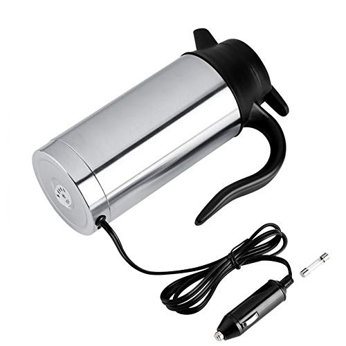 Pava eléctrica vehicular 12V 750ml acero inoxidable