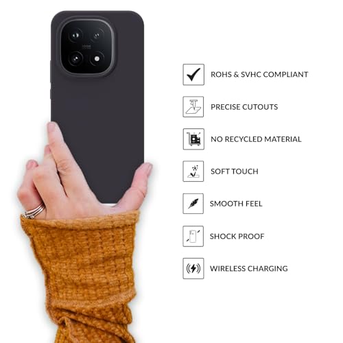 Image of SPRIG Compatible with IQOO 15 5G SilkTone Back Cover Drop Tested Shock Proof Mobile Case for Men, Women, Boys and Girls with Camera Protection (Charcoal Blue)