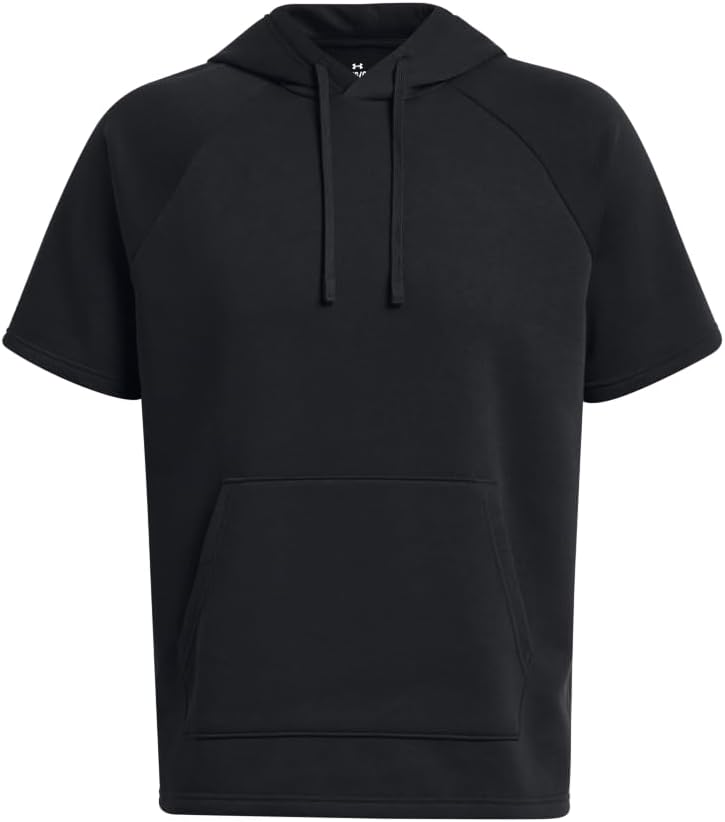 Under Armour mens Rival Fleece Short Sleeve HoodieSweatshirt - Image 4