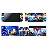 Sonic the Hedgehog Vinyl Skin Decal Stickers for Nintendo Switch OLED Model 2021, Anime Protector Wrap Cover Protective Faceplate Full Set Console Joy-Con Dock (2817)
