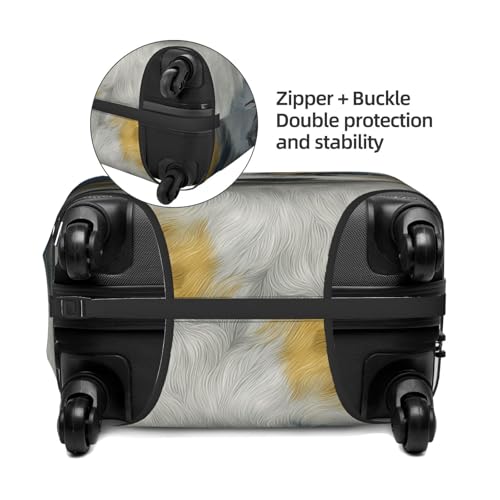 Cute Shepherd Dog Elastic Travel Luggage Covers Dustproof Scratch-Resistant Suitcase Protector Fit 22-24 Inch2
