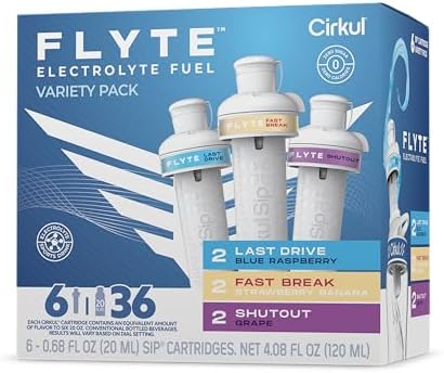 Cirkul Flyte 6-Pack. No Sugar, 0 Cal Flavored Water with Electrolytes