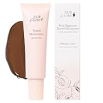 100% PURE Tinted Moisturizer Anti-Aging Face Makeup - Fruit Pigmented Cocoa Light to Medium Coverage & Dewy Glow - Lightweight Foundation Deep Skin w/Neutral Undertone - Vegan - 1 Fl Oz