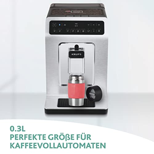 Emsa N21609 Travel Mug Compact Thermo-/Isolierbecher aus Edelstahl, 0,3 Liter, 3h heiß, 6h kalt, 100% dicht, auslaufsicher, spülmaschinengeeignet, 360°-Trinköffnung, Weinrot 4