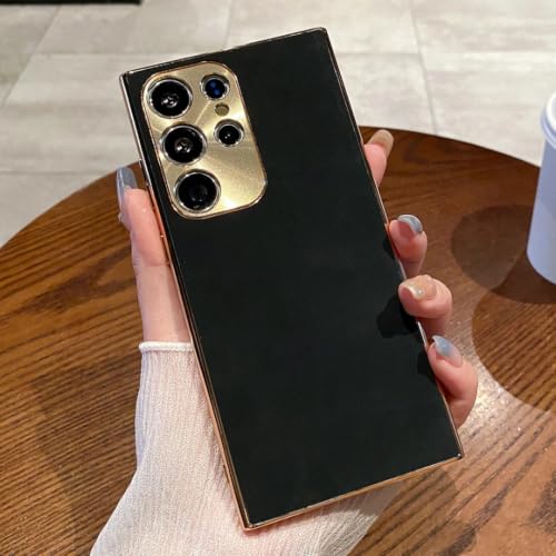Étui de luxe pour S25 noir, idéal pour protéger votre téléphone au quotidien