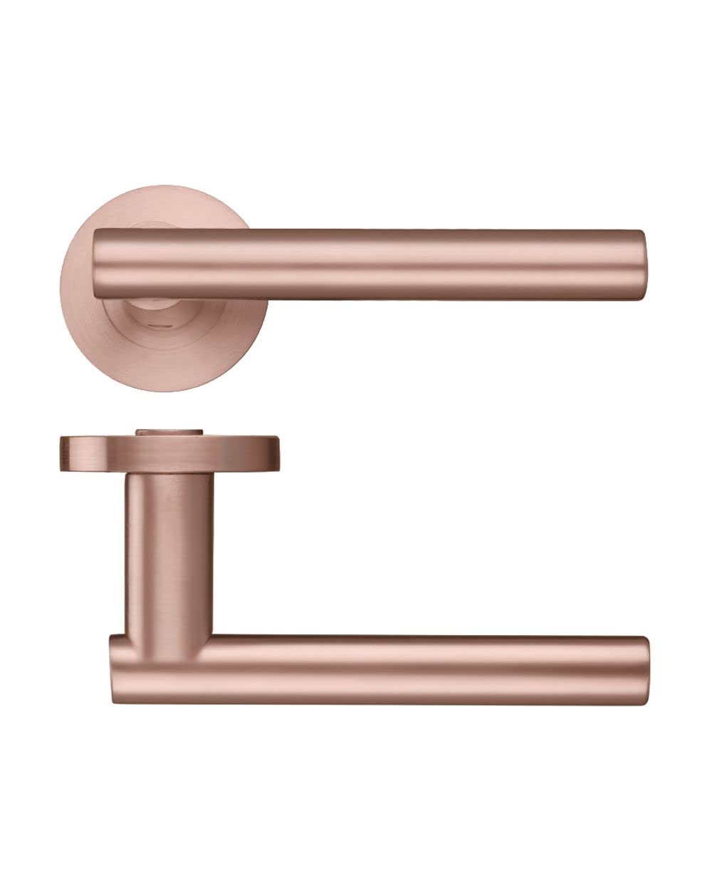 Lucca Lever - Screw On Rose Tuscan Gold Rose Finish