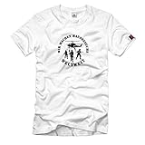 Design/Druck aus Deutschland Wir Machen Hausbesuche Weltweit Bundeswehr Spezialeinheit KSK GSG 9 T Shirt #541, Größe:L, Farbe:Weiß