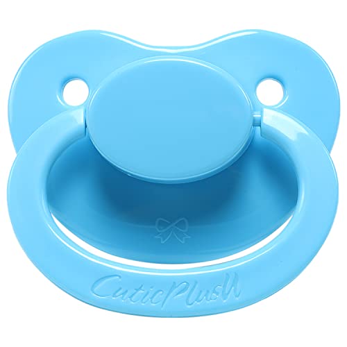 Image of CutiePlusU Adult Sized Pacifier Large Shield Blue
