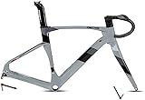 Cuadro de bicicleta de carretera: cuadro de carbono, cuadro de bicicleta con freno de disco 700C, altura 45 cm/48 cm/51 cm/54 cm, máximo para neumáticos 700*28c.