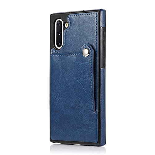 Coque en cuir bleu avec fente carte pour Samsung Note 20 Ultra Galaxy S20 FE