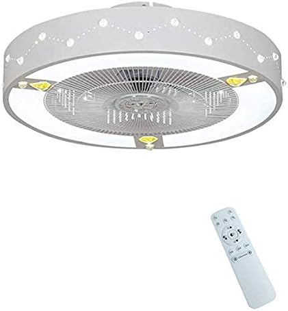 Ceiling Fan lamp Fan Light Invisible Ceiling Fan with Light led Ceiling lamp Household Invisible Living Room Fan Ceiling Fan Decoration Lighting,A