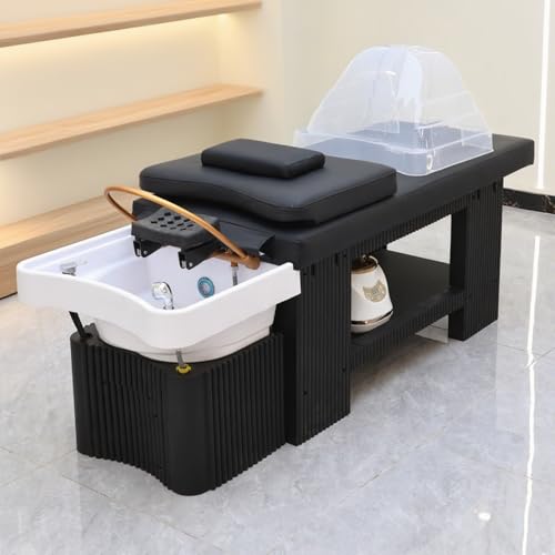 Professionelle Massageliege mit Begasung und Wasserzirkulation, Kopfmassage-Ausstattung für Salons und Spas, Thai-Schönheits-Shampoo-Liege