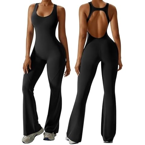 OEAK Women's Flare Jumpsuit Cover