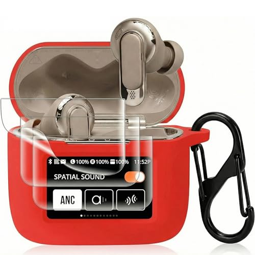 ANVEY �P�[�X for JBL TOUR PRO 3 �V���R�����y�ی�t�B����3���t���z�J���r�i�t�� �S�ʕی� �ϏՌ� �����E�L�Y�h�~ �[�d�Ή� �y��