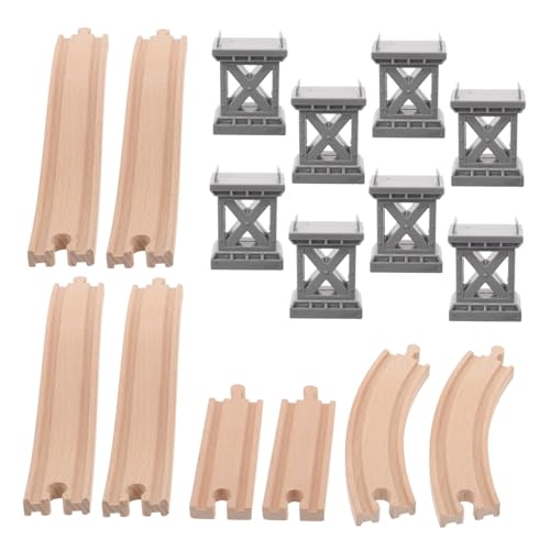 Rails de train bois et supports de pont Toddmomy pour extension circuit